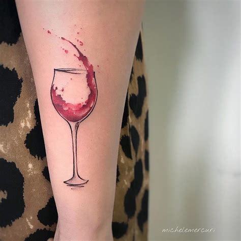 Copa de vino tattoo